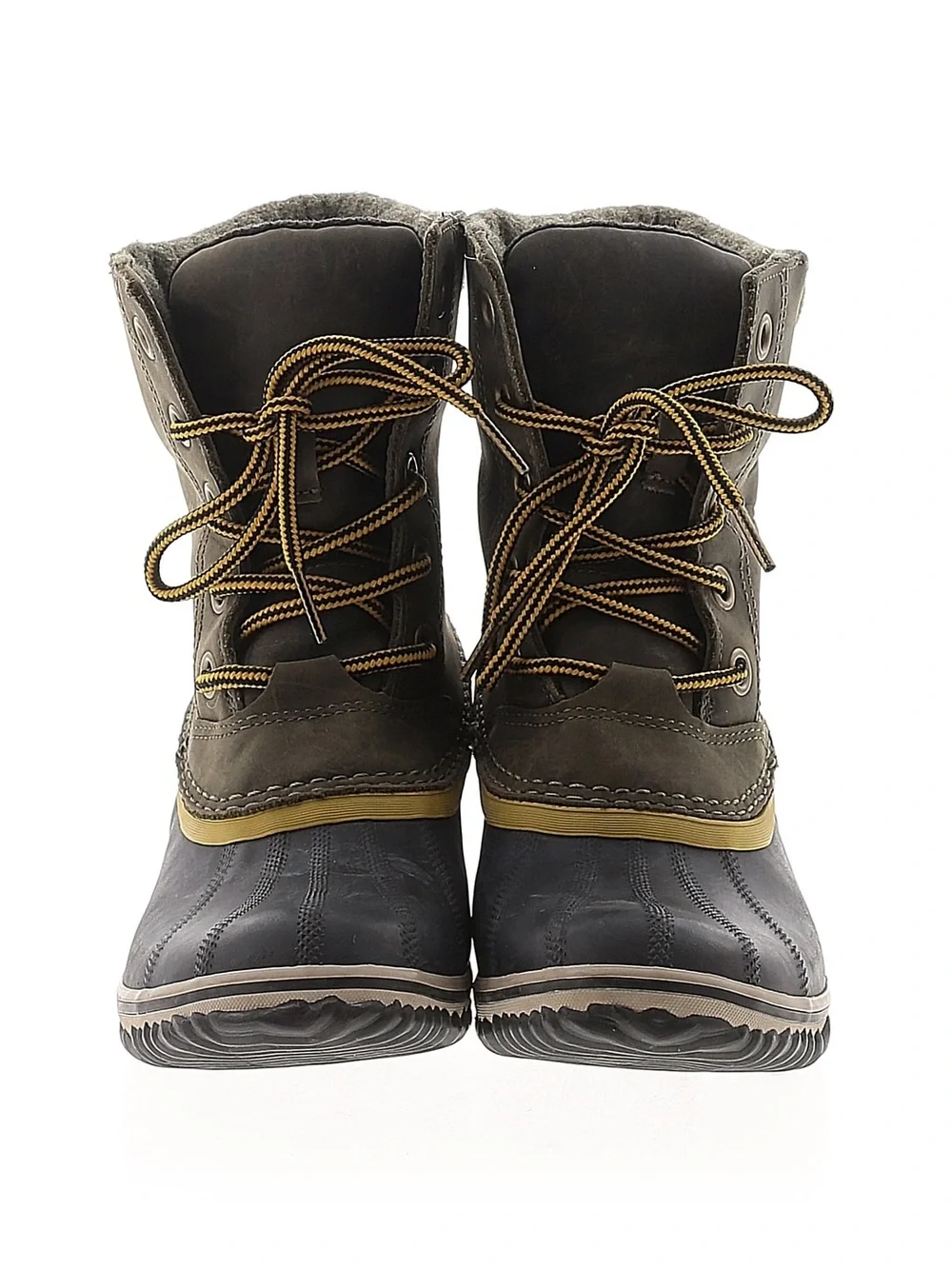 Sorel Slimpack II Lace Boot Olive Green Black Lace-Up Waterproof Winter Boot 8
